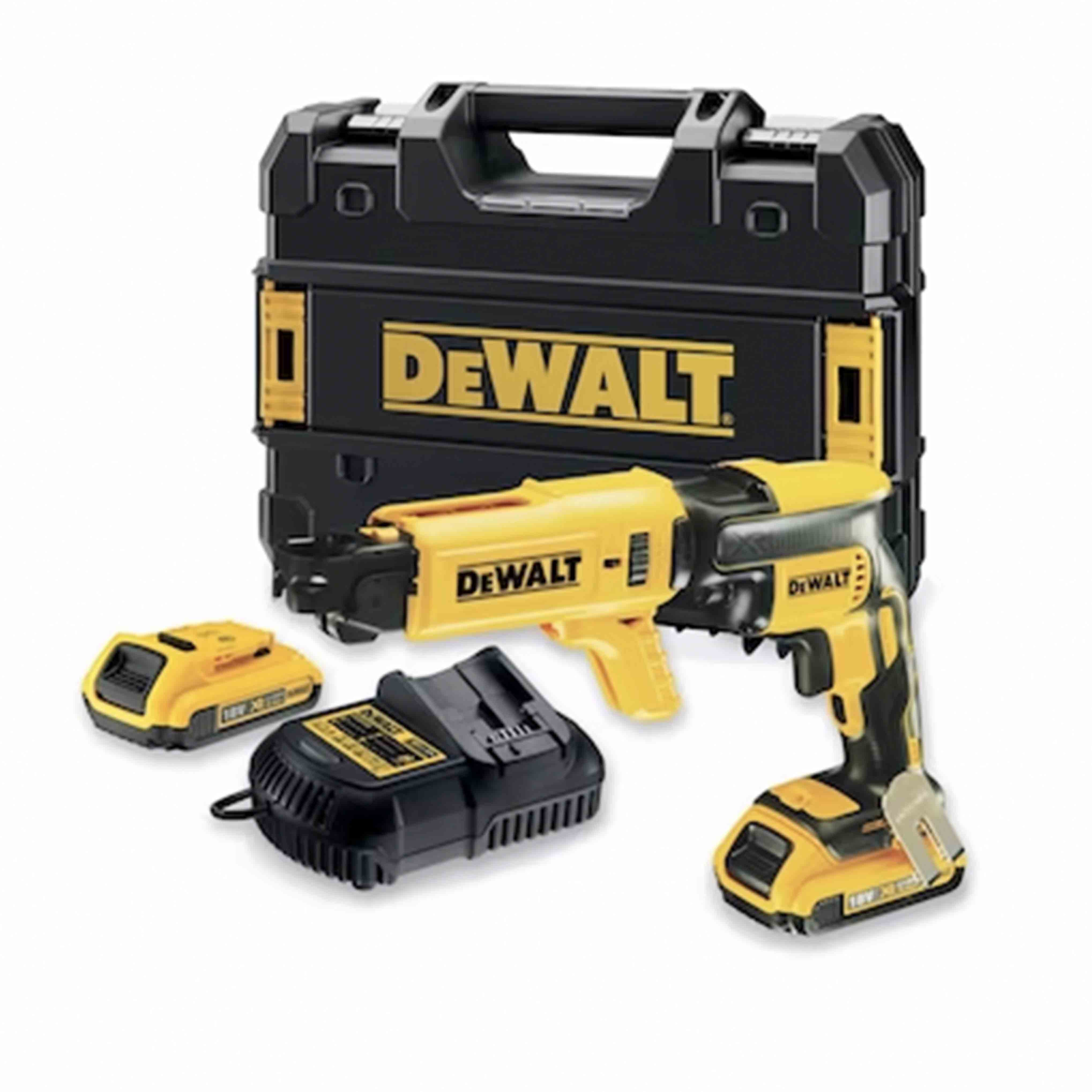 XR Lithium-Ion 18V 2.0Ah Drywall Drill Driver with Belt Screw Loading Mechanism in TSTACK CASE and ACCESSORIES - DeWALT - DCF620D2K-QW XR Lithium-Ion 18V 2.0Ah Drywall Drill Driver with Belt Screw Loading Mechanism in TSTACK CASE and ACCESSORIES - DeWALT - DCF620D2K-QW